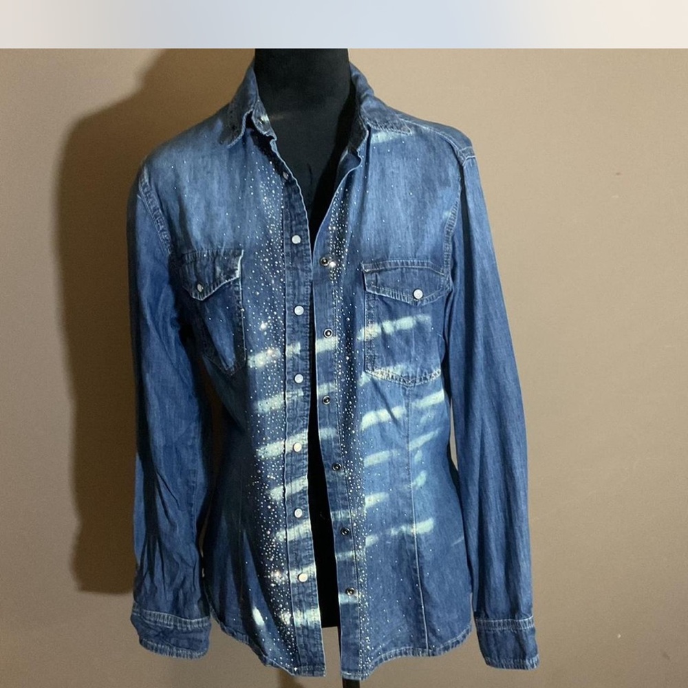 H&M Light Blue Denim Shirt